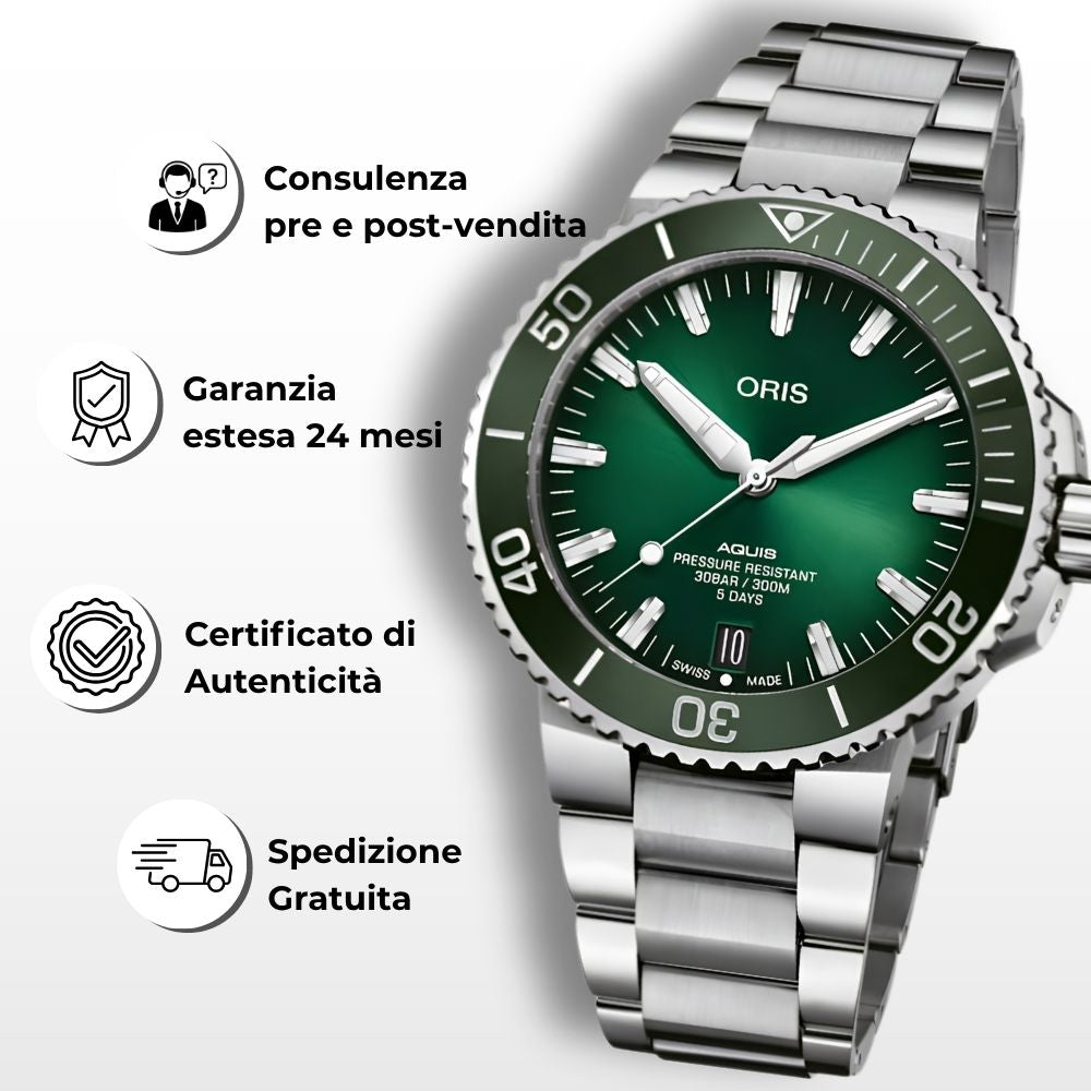 Vantaggi e servizi dello store YouWatchTime: spedizione gratuita e consulenza dedicata su orologi Oris originali.