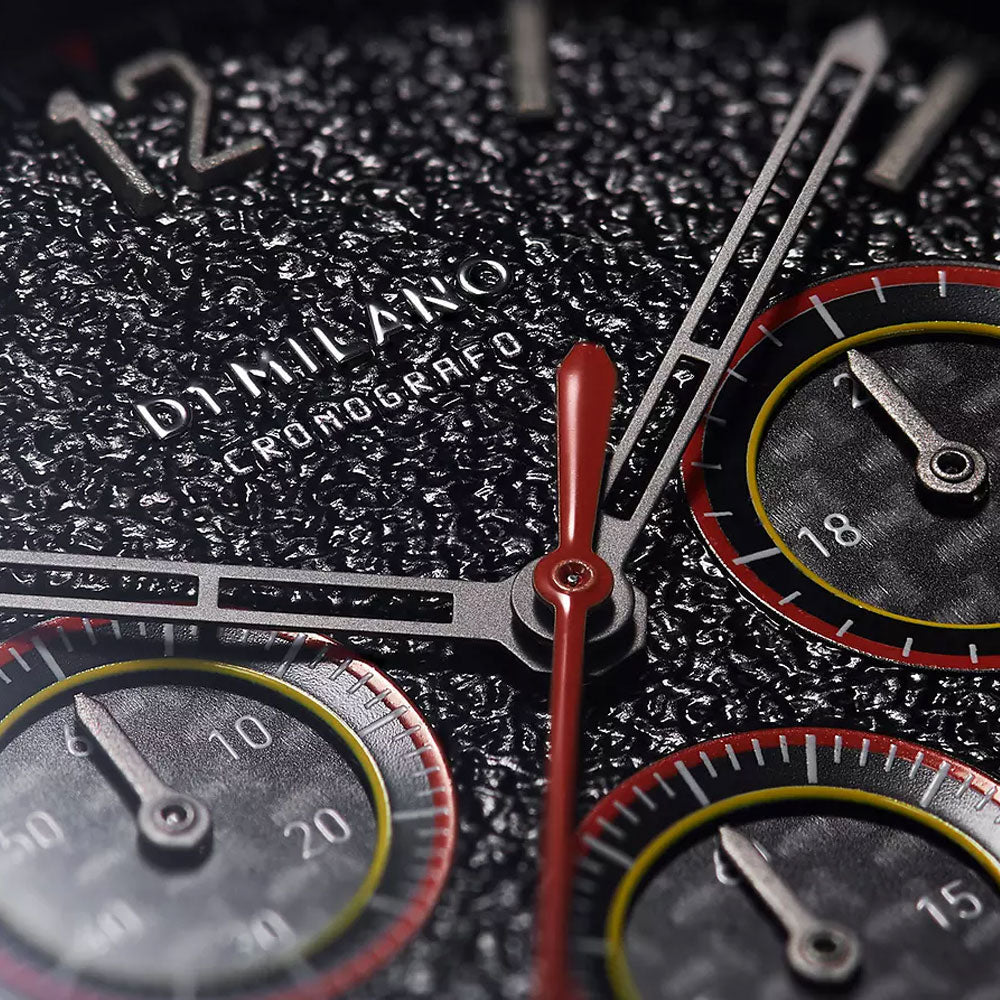 Orologio uomo da polso Sprint Chronograph D1 Milano acciaio nero