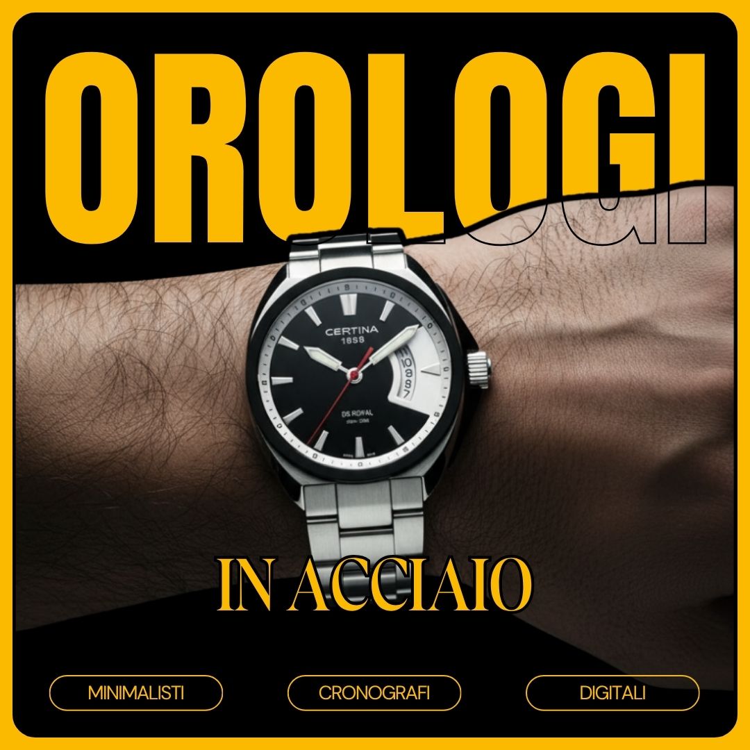 Orologi uomo in Acciaio