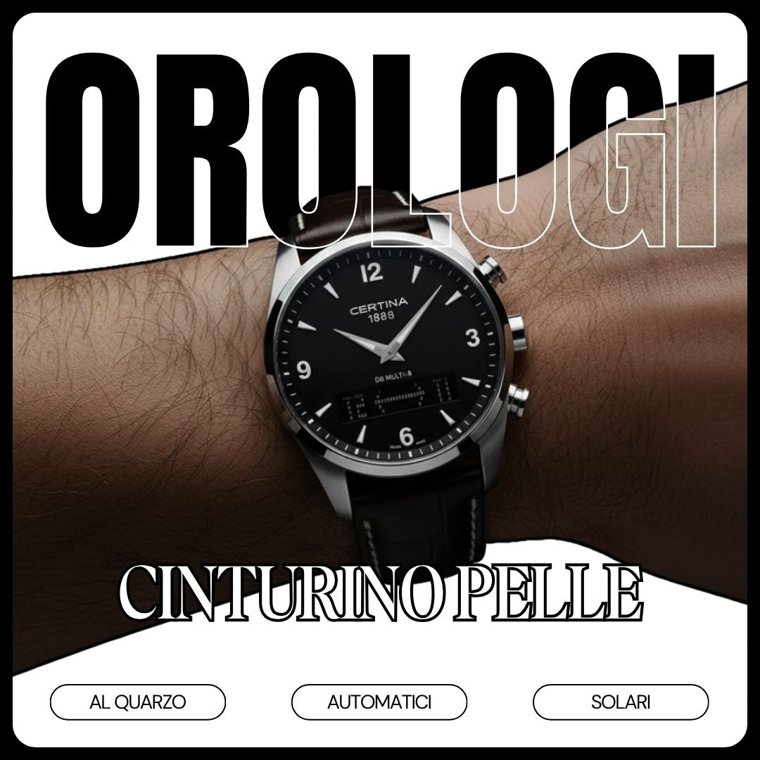Orologi uomo con Cinturino in Pelle