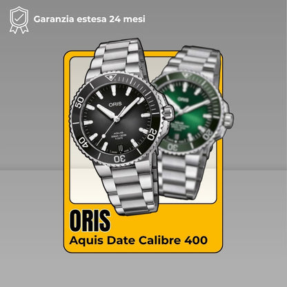 Orologi subacquei Oris Aquis Date nuovi con garanzia ufficiale estesa e certificato di autenticità.