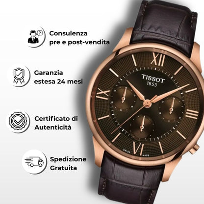 Servizi Youwatchtime: spedizione gratuita, certificato di autenticità e consulenza su orologi Tissot nuovi.