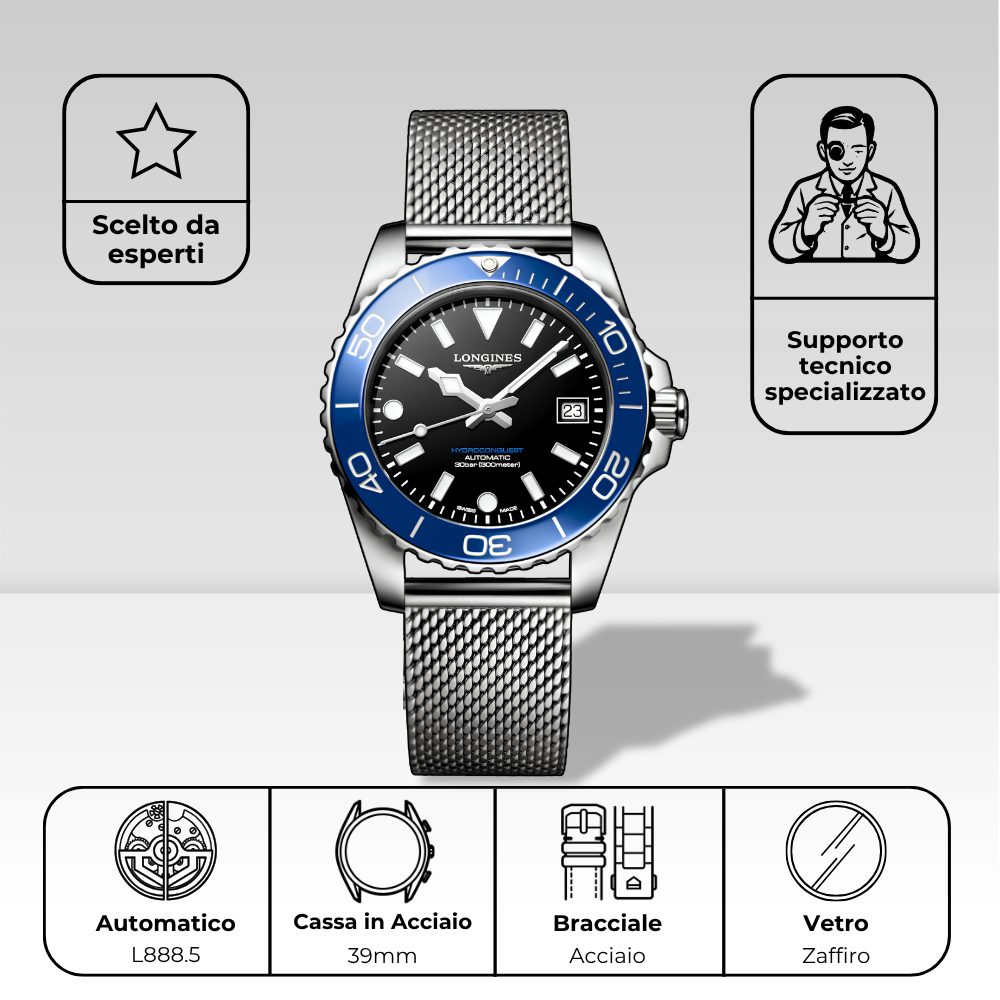 Orologio Longines sub specifiche tecniche