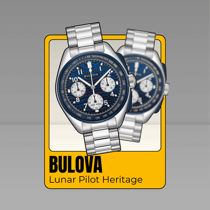 Orologio Bulova cronografo, Lunar Pilot Heritage 98a329