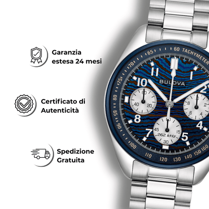 Orologio Bulova originale certificato Lunar Pilot Heritage 98a329
