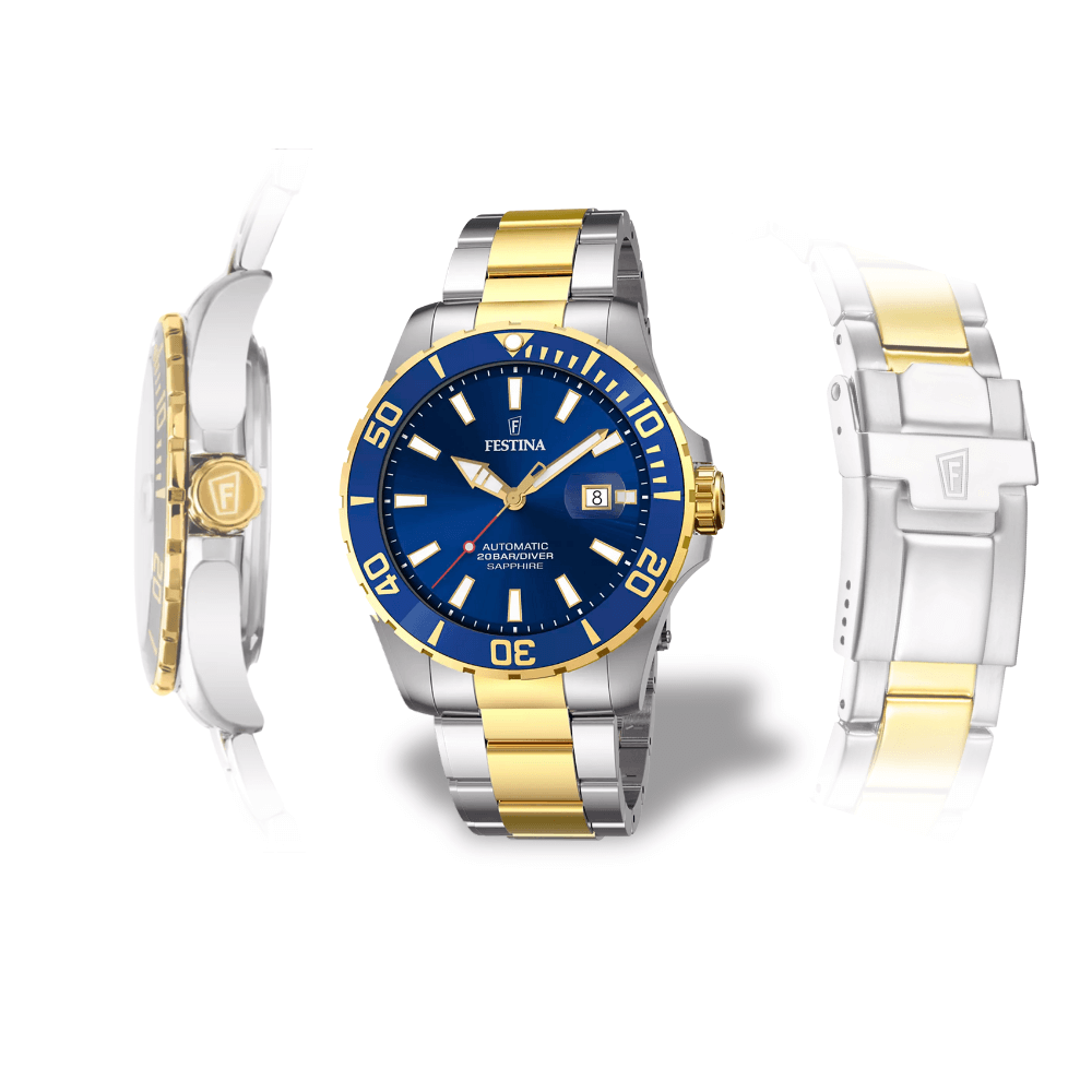 Orologio con cassa in acciaio e bracciale in acciaio Festina F20532/1