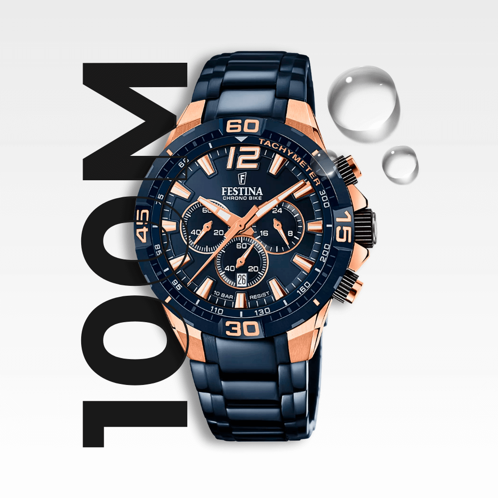 Orologio con cronografo al quarzo. Impermeabile fino a 100m (10bar). Festina f20524/1