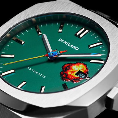 Orologio da polso Uomo in acciaio D1 Milano Automatic Retro Pixel Edition