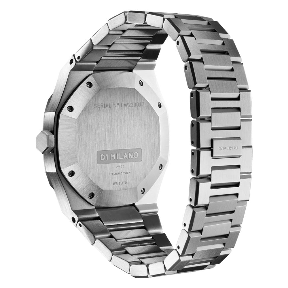 Orologio da polso uomo D1 Milano automatic retro blue pixel edition