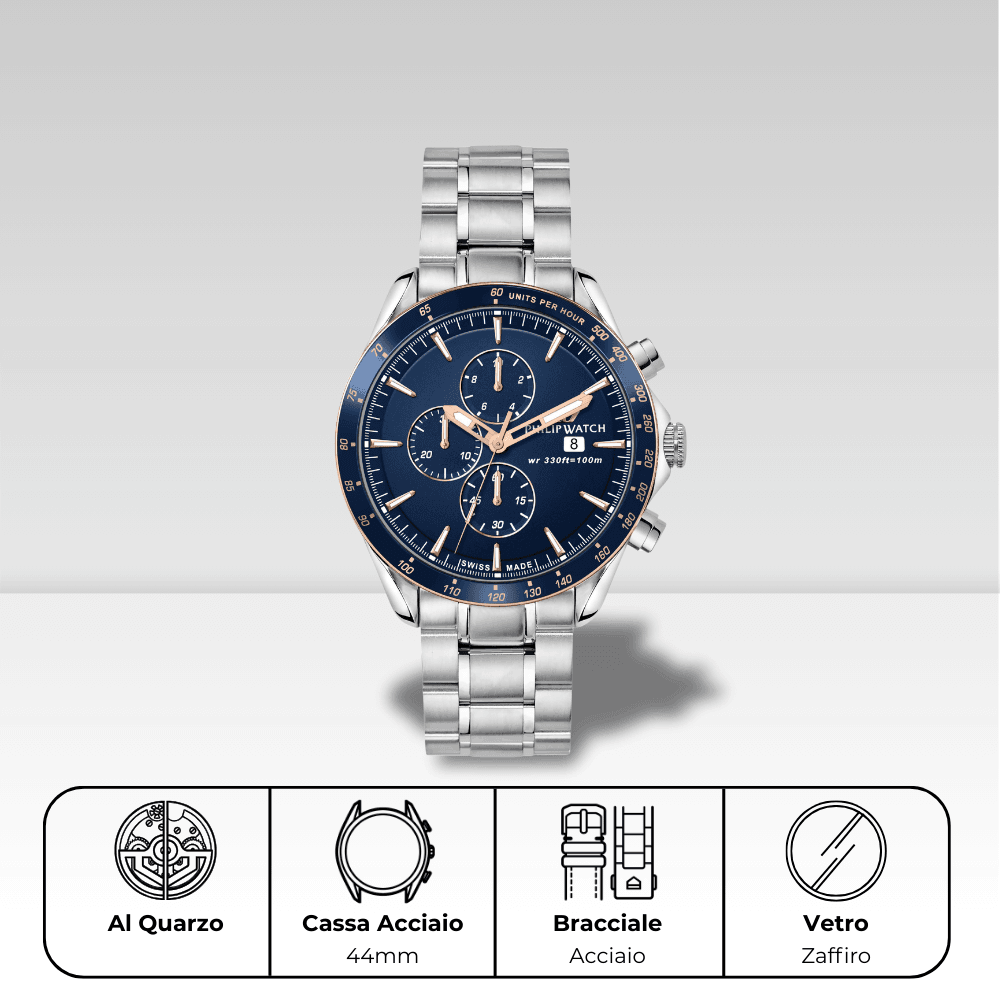 Philip Watch Blaze R8273995006 - Cronografo Swiss Made