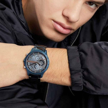 Orologio da polso Armani Emporio Exchange AX2430 uomo acciaio blu