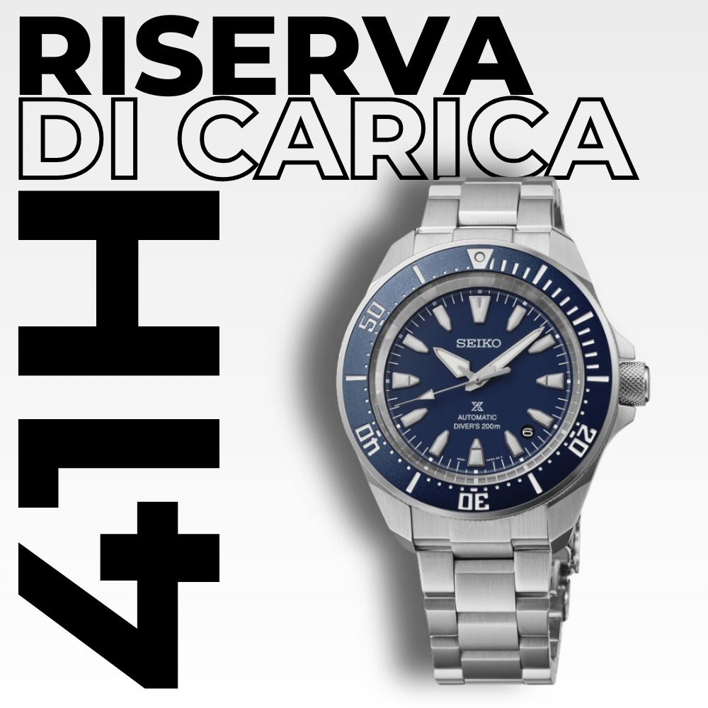 Orologio automatico con riserva di carica di 41 ore, Seiko Prospex Samurai srpl13. Movimento calibro 4R35