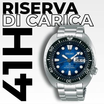 Orologio con riserva carica di 41 ore, Seiko Prospex Save the Ocean srpe39k1