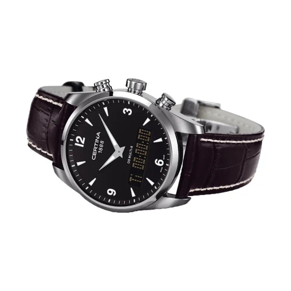 Orologio uomo digitale Certina DS Multi-8 cuoio