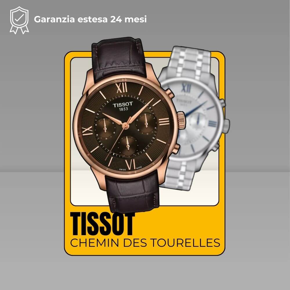 Orologio Tissot Chemin des Tourelles nuovo con garanzia ufficiale 24 mesi e supporto tecnico specializzato.