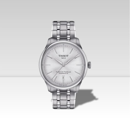 Tissot Chemin Des Tourelles Powermatic 80 - T1398071103100 - Bracciale in acciaio